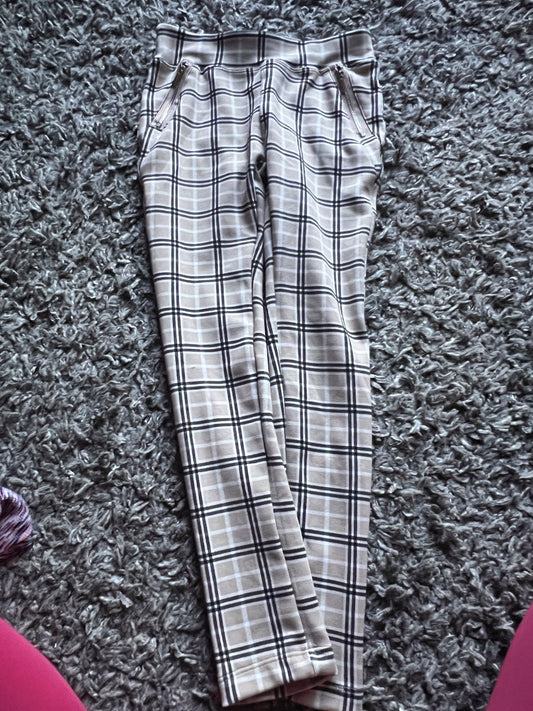 Girl’s NWOT Plaid Leggings, Kids 6/6X