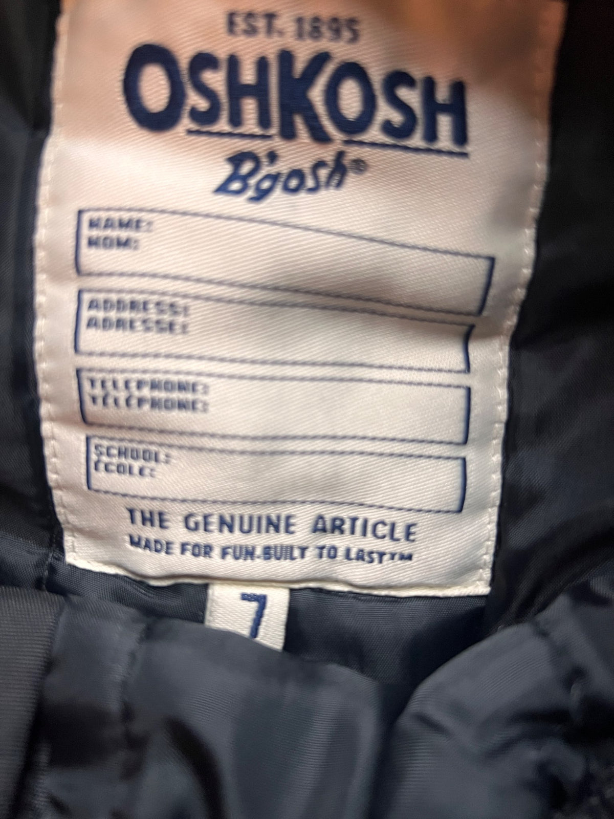 Girl’s Winter Jacket/Snowpants, Kids 7