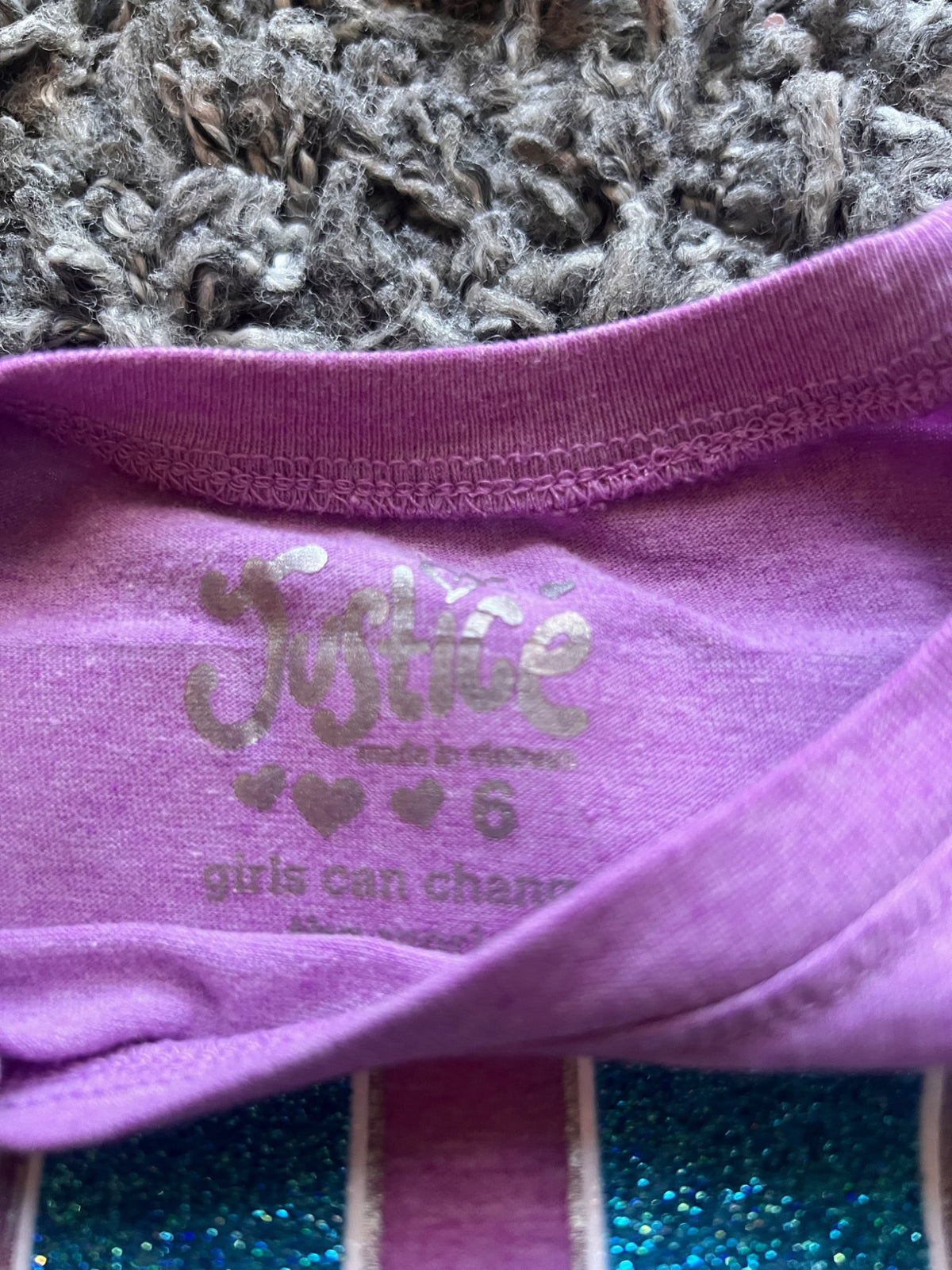 Girls Justice Gymnastics T Shirt, Kids 6/6X