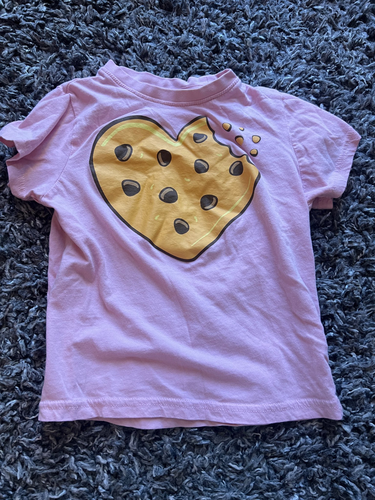 Girl’s Heart Cookie T Shirt, Kids 5/5T