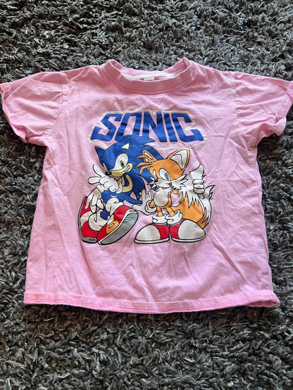 Girl’s Sonic/Tails T Shirt, Kids 6/6X