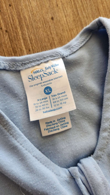 HALO Early Walker SleepSack XL Cotton Footed, 18-24 Months (Extra Large)
