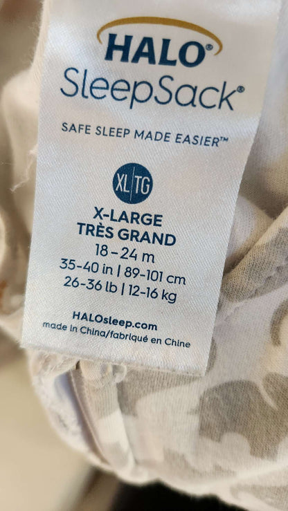 HALO SleepSack XL 18-24m COTTON, 18-24 Months (Extra Large)