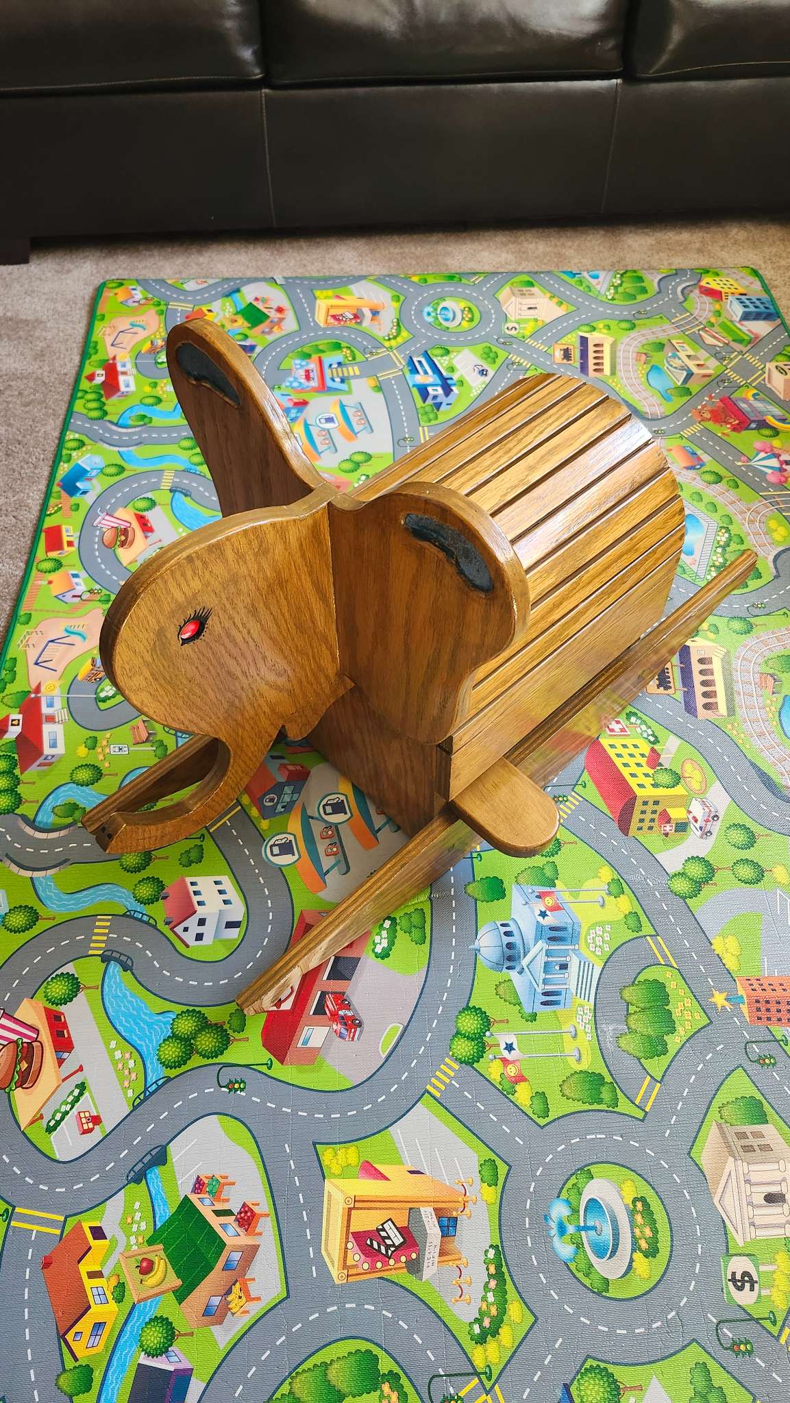 Wooden Rocking Elephant