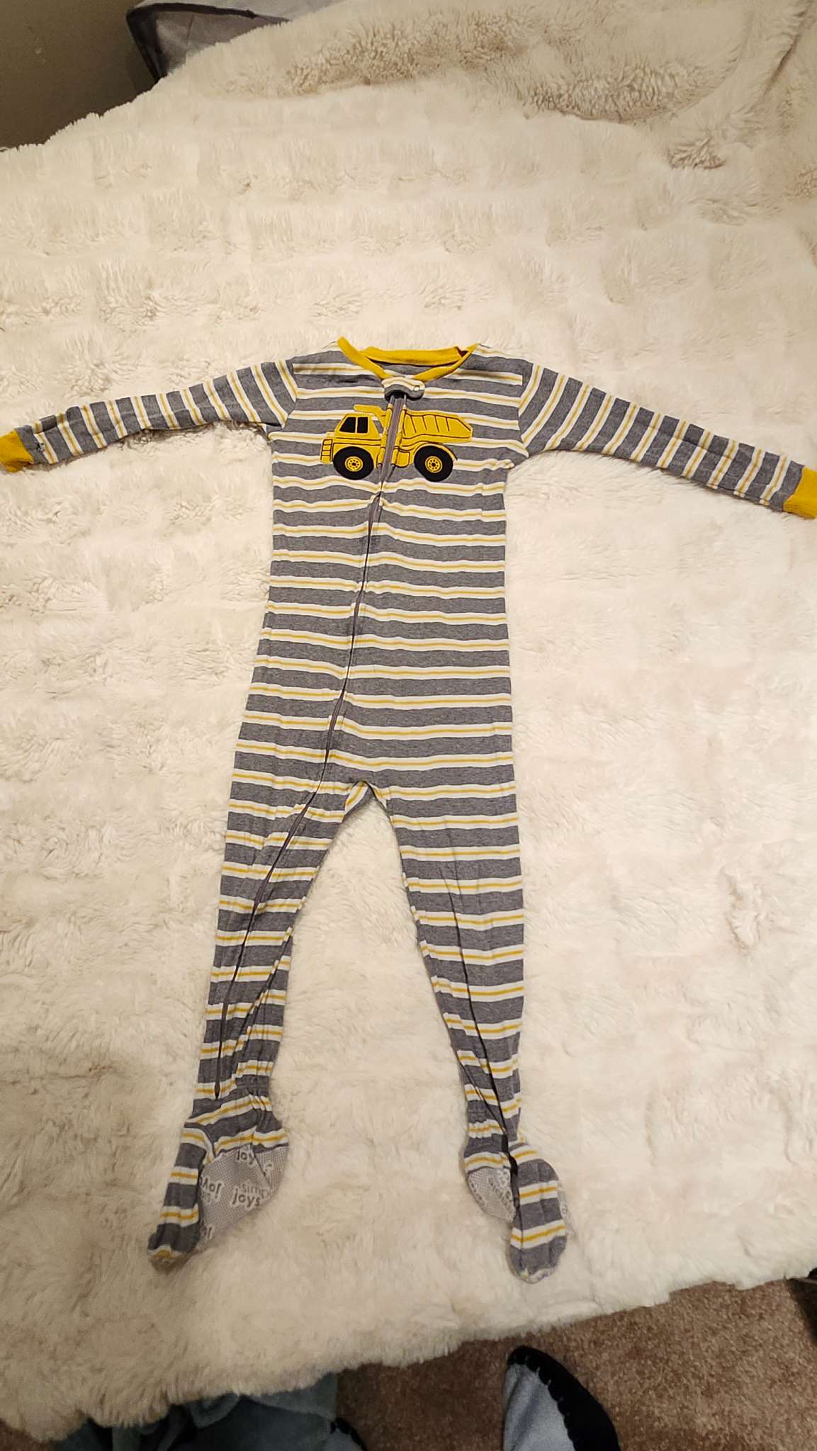 4T Construction Footed Pajamas, Kids 4/4T