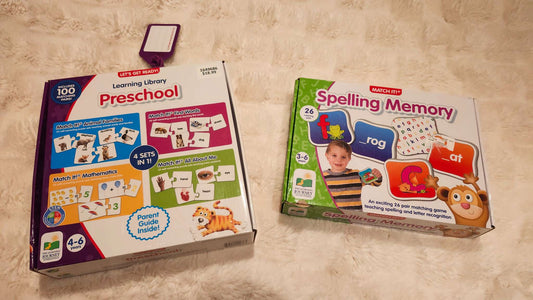 Learn to read! The Learning Journey Preschool Learning Library and Match It! Spelling Memory Games