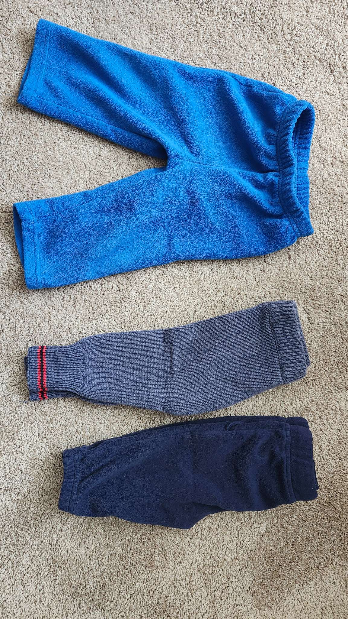 3 Baby Fleece Pants , Kids 9 Month (6-9M)