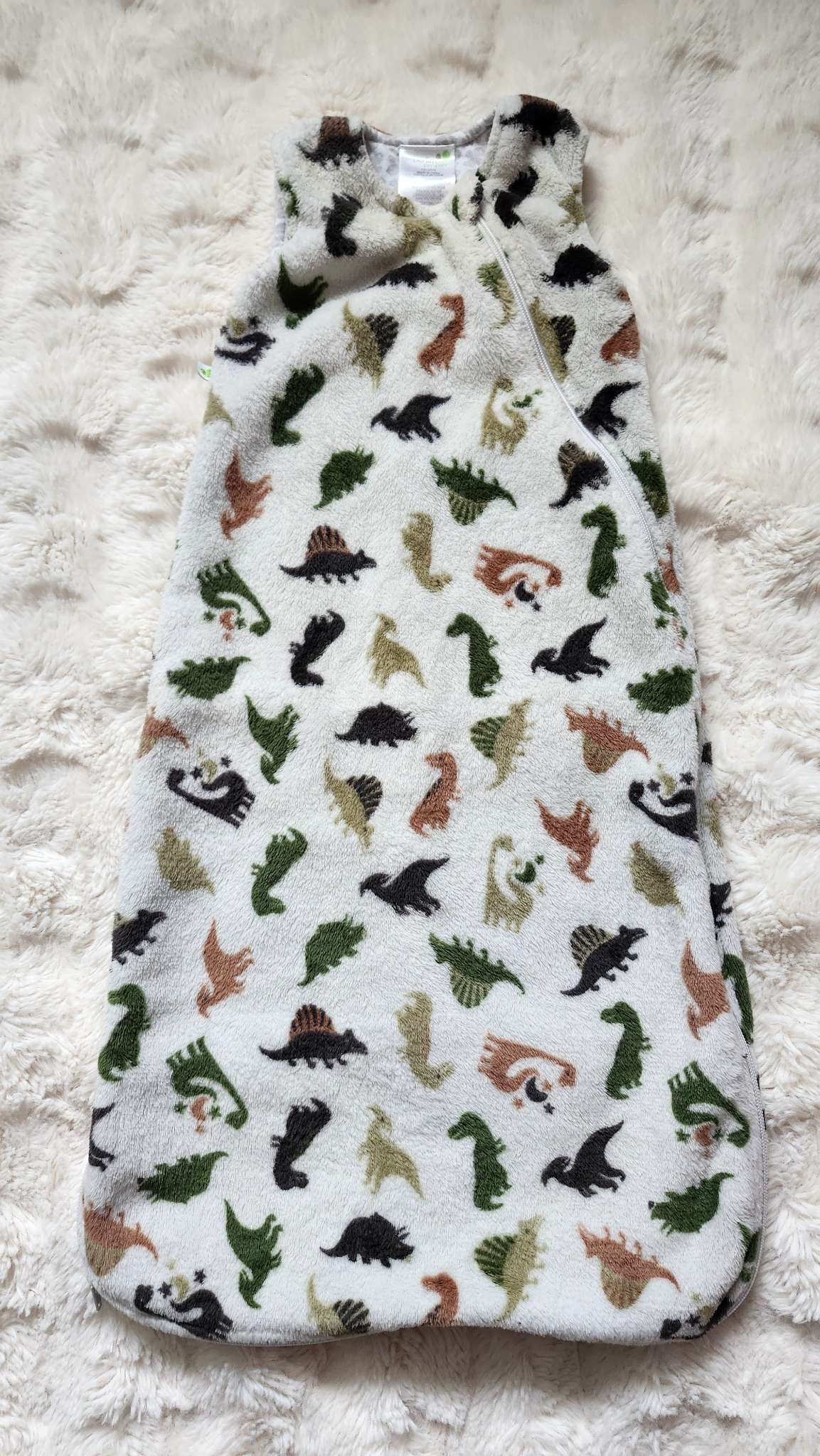 Perlim Pinpin Dinosaur Sleep Sack 6-18M, 6-12 Months (Medium)