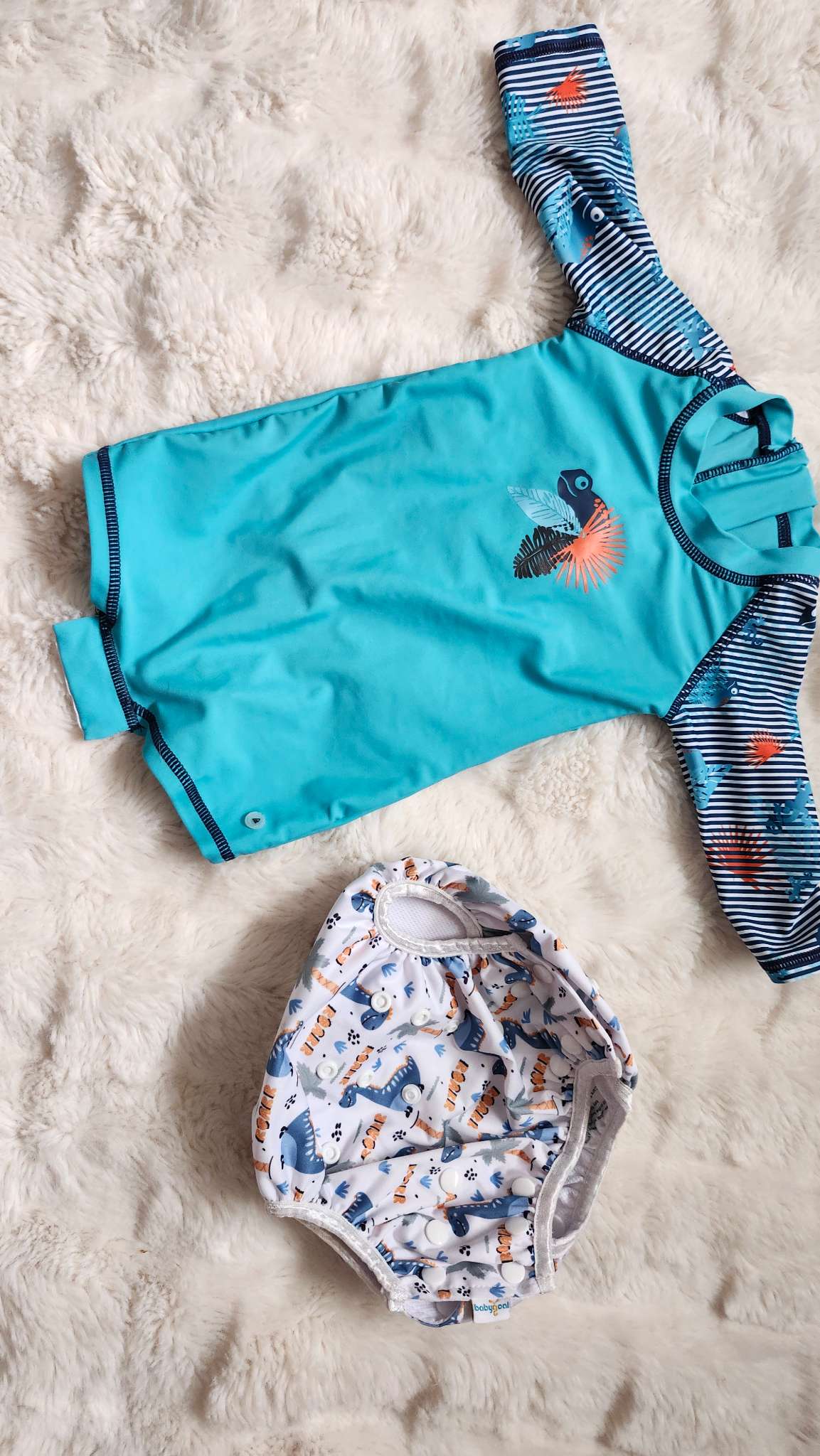 6-12m Baby swim set and swim diaper, Kids 9 Month (6-9M)