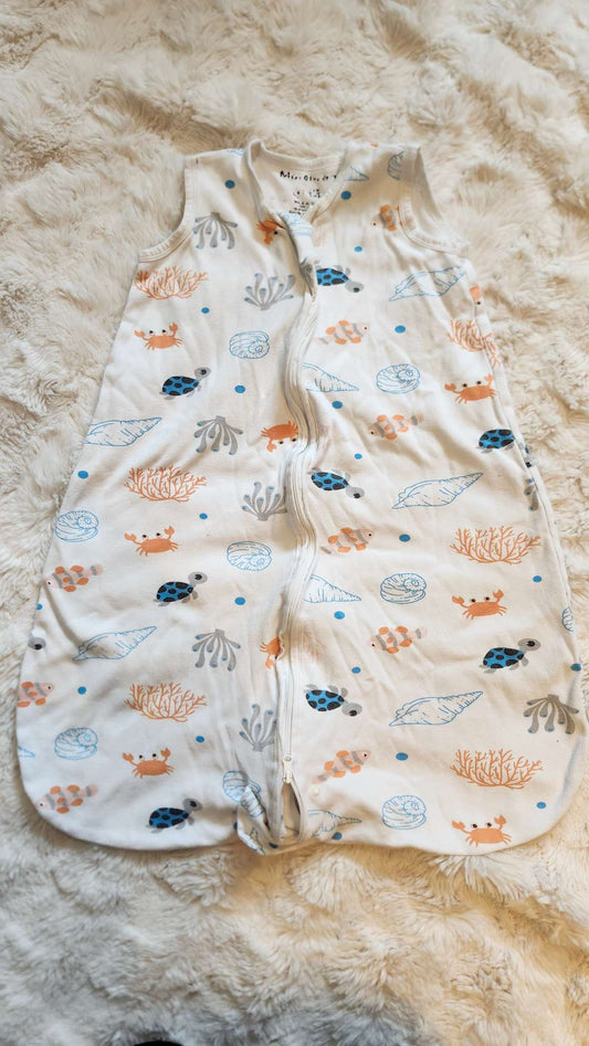 Baby Sleep Sack 6-12M Ocean Print, 6-12 Months (Medium)