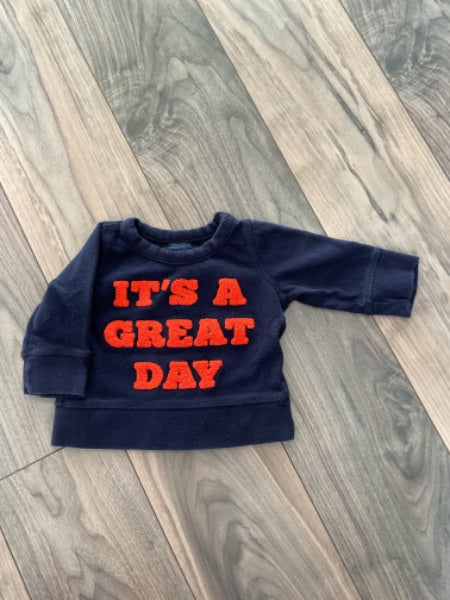 Baby Boy It’s A Great Day Sweatshirt , Kids 9 Month (6-9M)