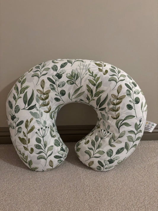 Boppy nursing pillow with pillow case