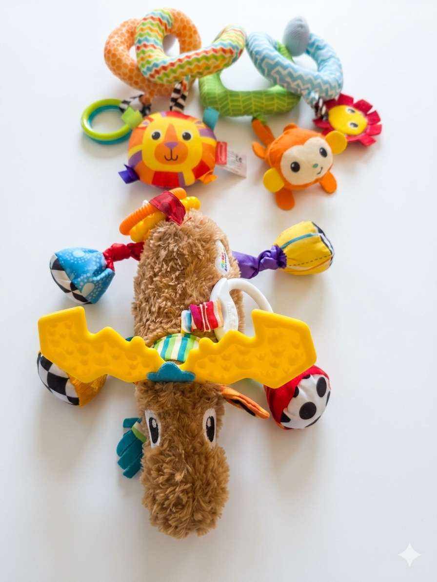 Baby Hanging Rattle Toy & Lamaze Mortimer the Moose