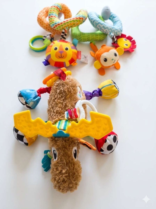 Baby Hanging Rattle Toy & Lamaze Mortimer the Moose