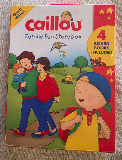 Caillou Books - Set of 4 Boardbooks and 1 Paperback
