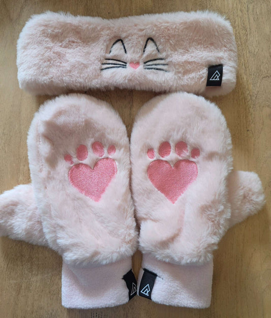 Ripzone Kids Plush Winter Mitts & Headband - Toddler