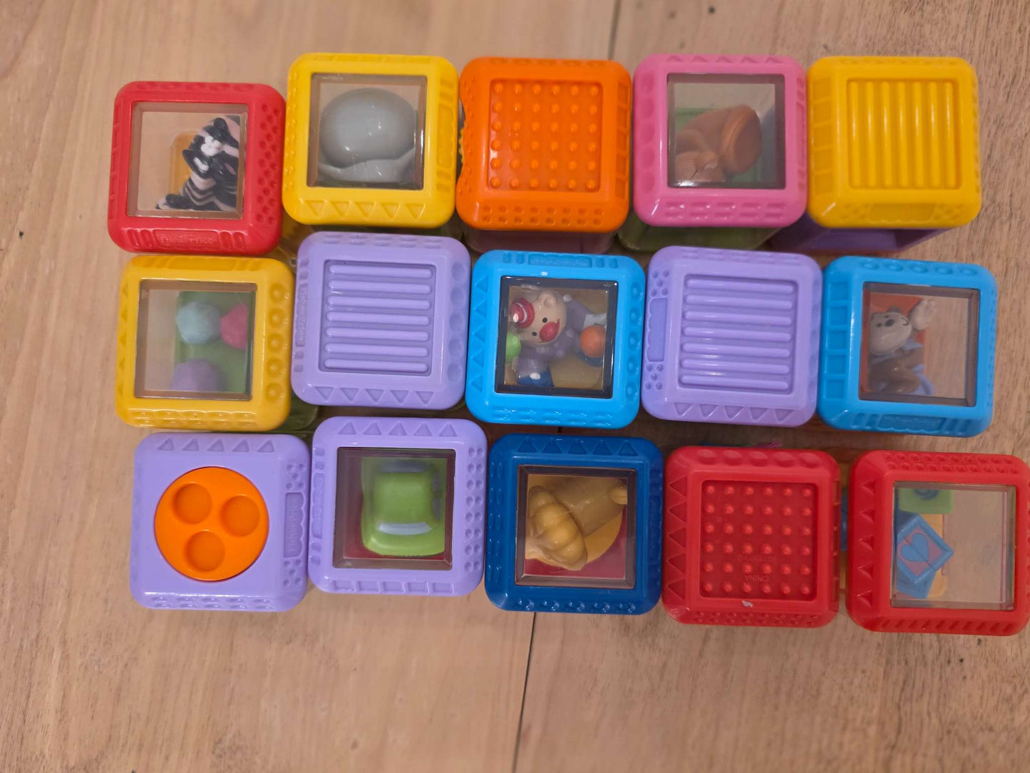 Peek-a-boo Sensory blocks