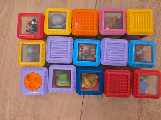 Peek-a-boo Sensory blocks