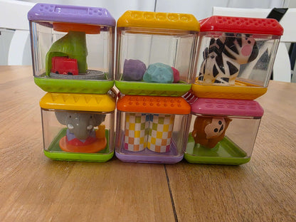 Peek-a-boo Sensory blocks