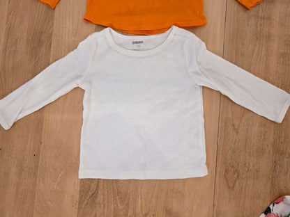 18 to 24 Month Clothing Bundle (PJs, Long Sleeve Tops, Soft Fuzzy Vest), Kids 24 Month (18-24M)