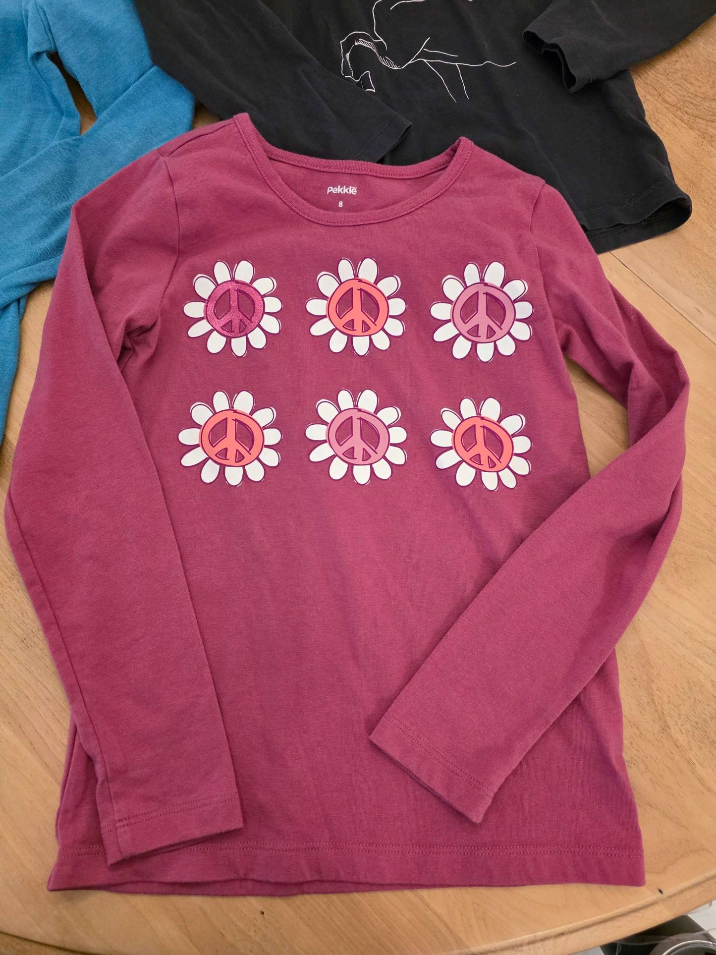 Girls Size 7/8 Long Sleeve Top Bundle, Kids 7