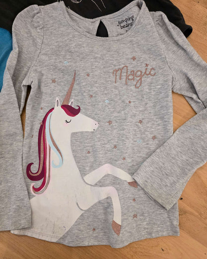 Girls Size 7/8 Long Sleeve Top Bundle, Kids 7