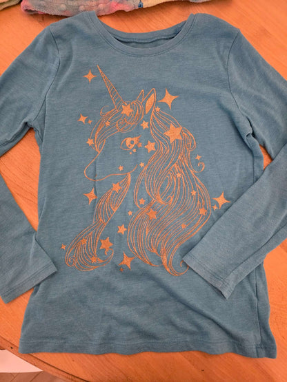 Girls Size 7/8 Long Sleeve Top Bundle, Kids 7