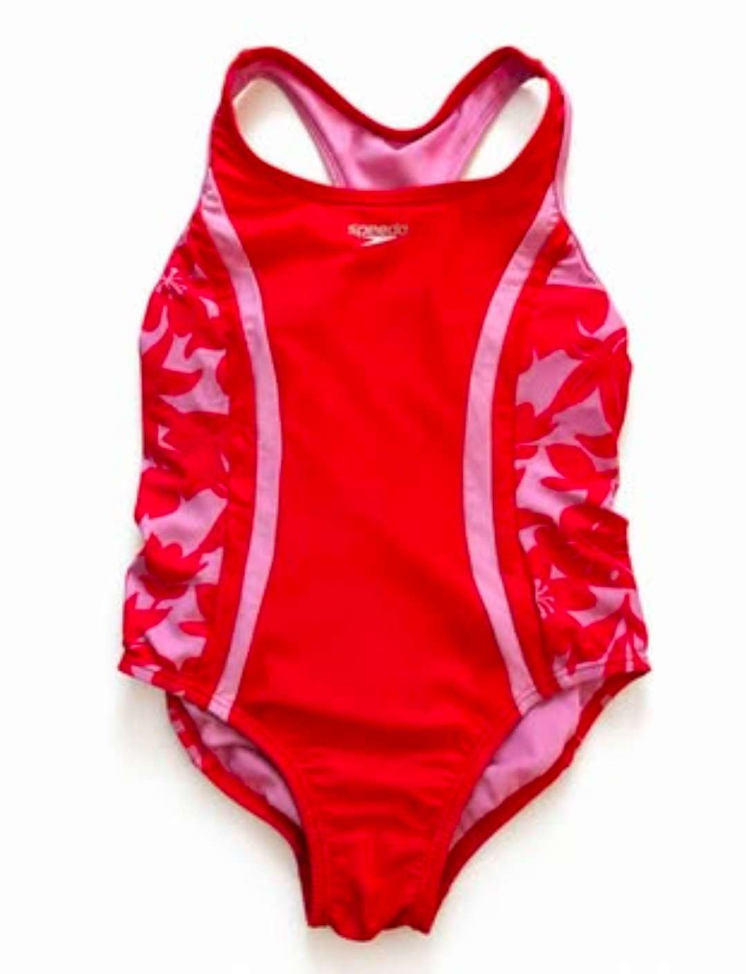 Speedo Girls' Swimsuit One Piece Thick Strap Racer Back - Size 7, Kids 7