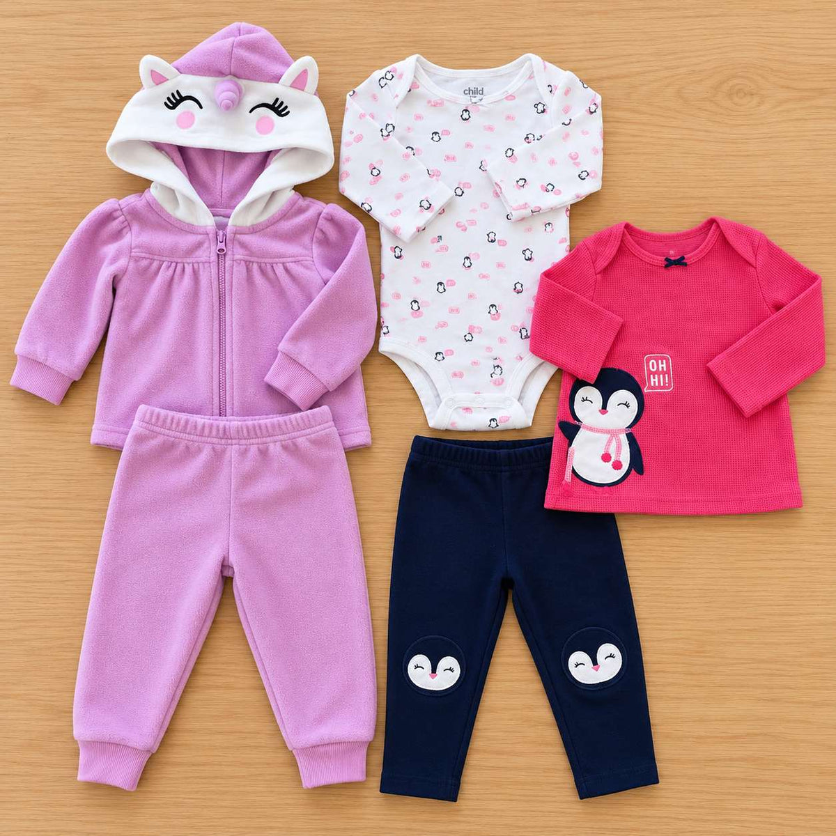 Girls’ Baby Clothing Bundle – 6–12 Months , Kids 12 Month (9-12M)