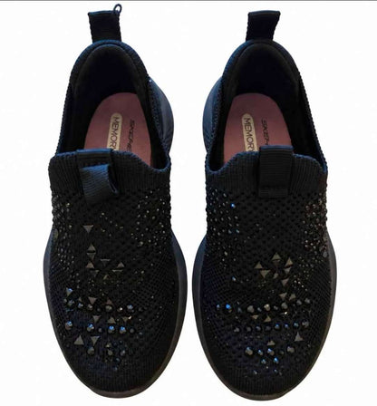 Girls Black Skechers Slip-On Shoes – Size 1, Shoes 1 (Kids:4-8yr)