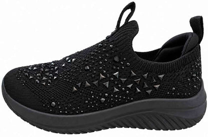 Girls Black Skechers Slip-On Shoes – Size 1, Shoes 1 (Kids:4-8yr)