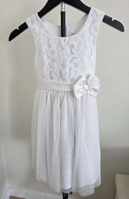 Jona Michelle White Dress - Size 6, Kids 6/6X