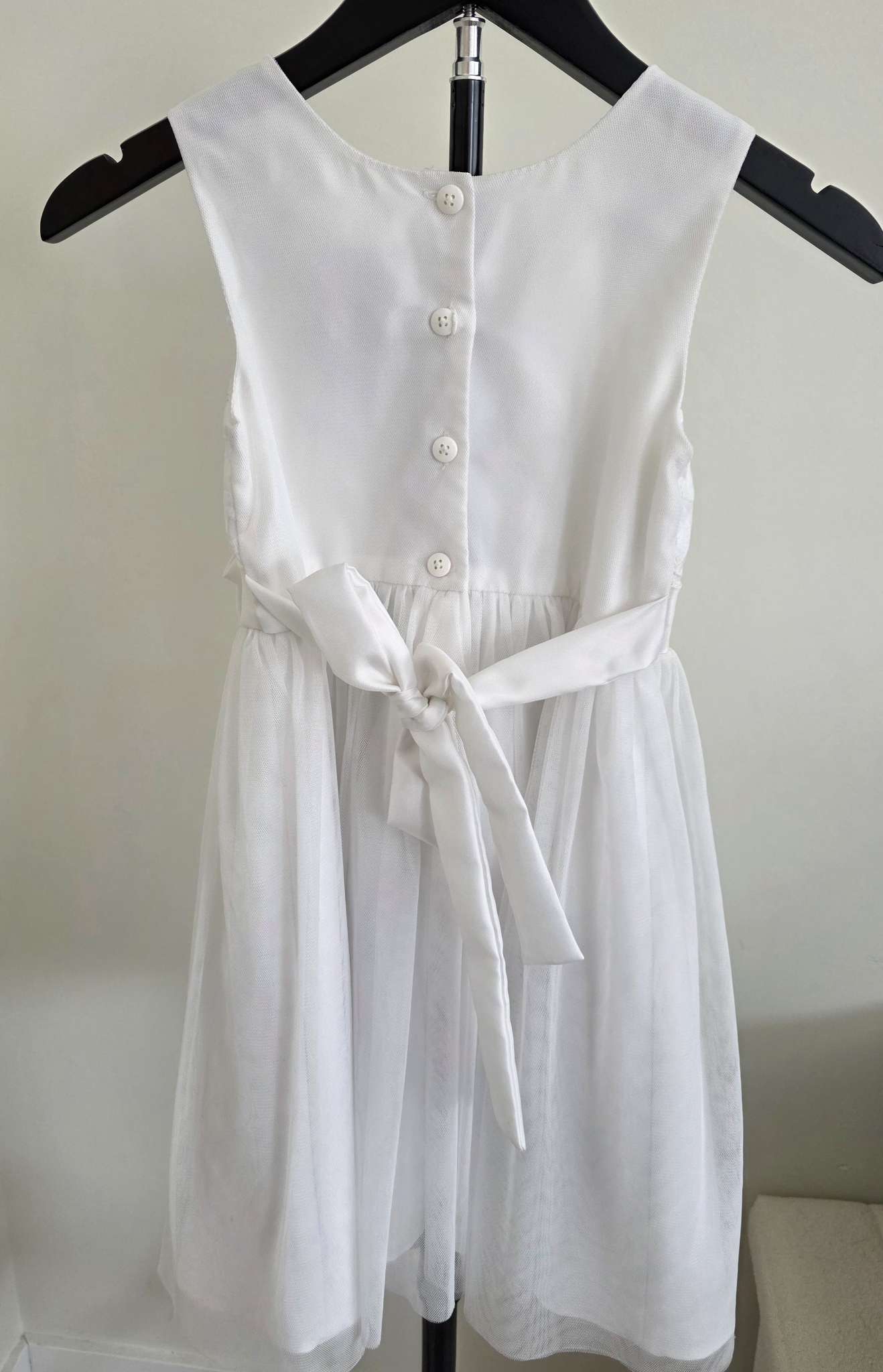 Jona Michelle White Dress - Size 6, Kids 6/6X