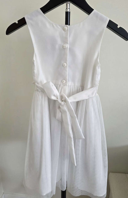 Jona Michelle White Dress - Size 6, Kids 6/6X