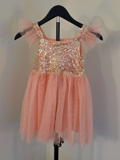 Girls Sequins and tulle dress - Size 4T, Kids 4/4T