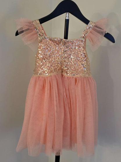 Girls Sequins and tulle dress - Size 4T, Kids 4/4T