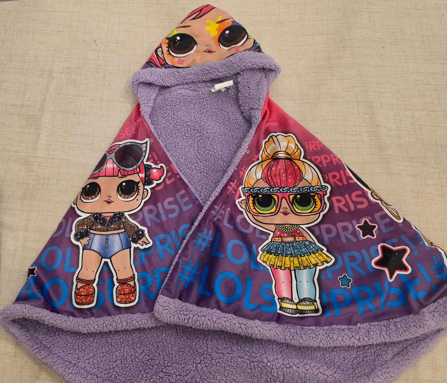 LOL Snuggle Wrap Hooded Blanket, Kids 5/5T