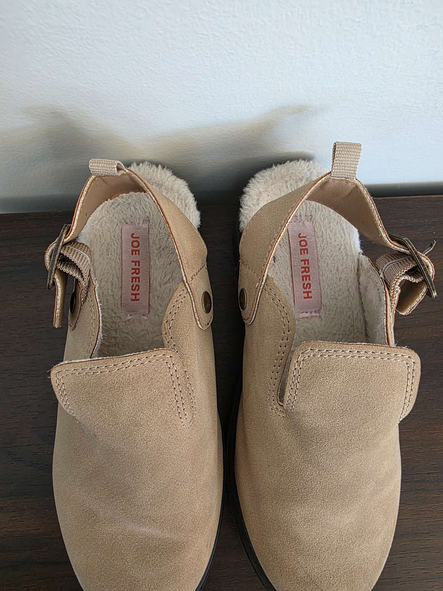 Joe Fresh Sling Back Shoes, Faux Suede, soft on the inside Size 13, Shoes 13 (Kids:4-8yr)