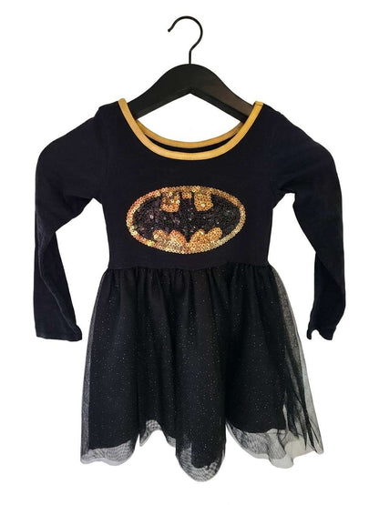 Batgirl Tutu Dress with Detachable Cape, Size XS 4/5, Kids 4/4T