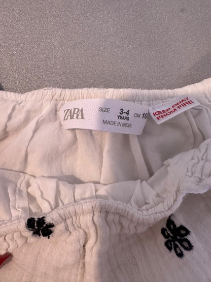 Zara Embroidered Dress 3-4 Year, Kids 3T
