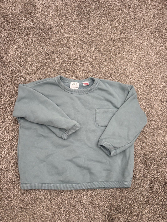 zara blue sweatshirt , Kids 3T