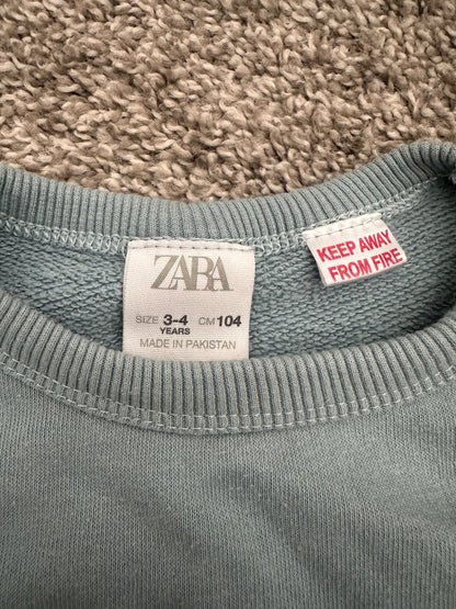 zara blue sweatshirt , Kids 3T