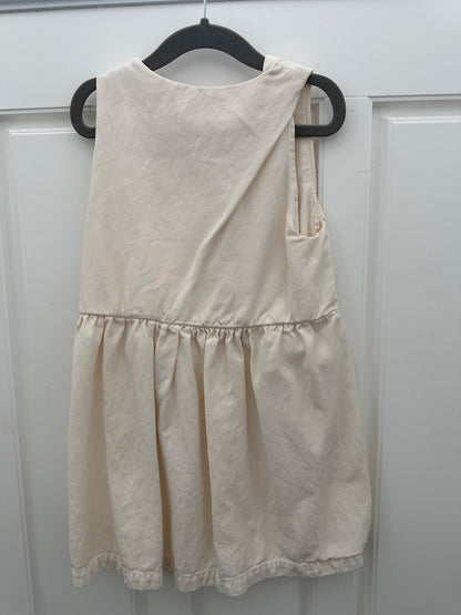 Zara white Twill dress 5Y , Kids 5/5T