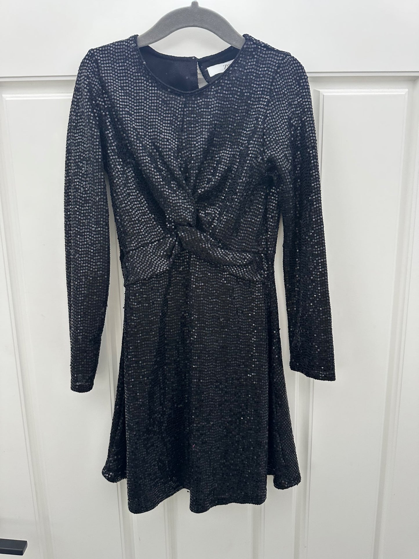 Zara black sequin dress 8-9 y , Kids 8