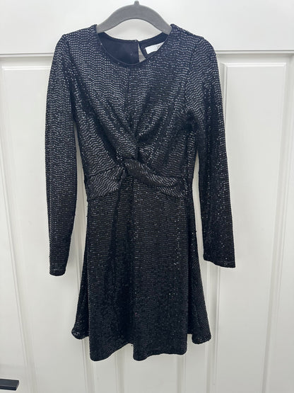 Zara black sequin dress 8-9 y , Kids 8