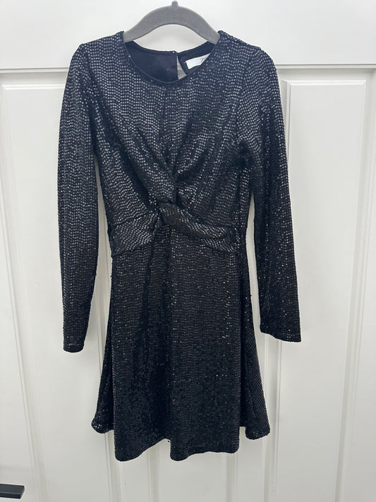 Zara black sequin dress 8-9 y , Kids 8