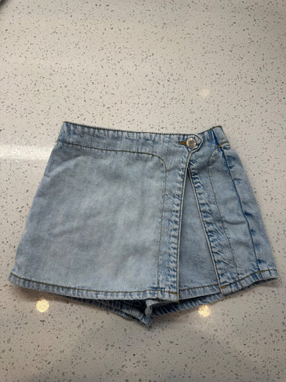 Zara Denim Skort 5 Year, Kids 5/5T (extra small)