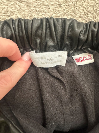 Zara faux leather skort 5 y , Kids 5/5T