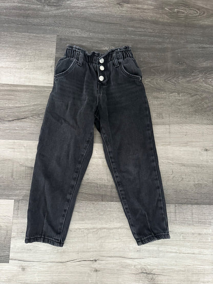 Zara black paper bag jeans 6y, Kids 6/6X