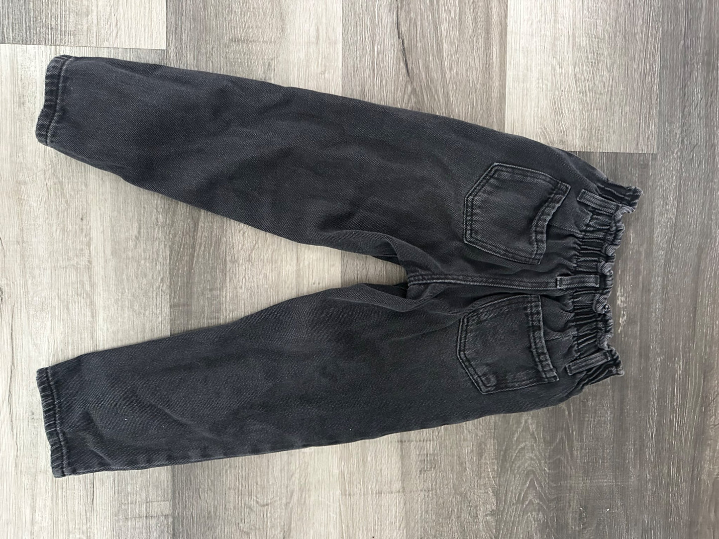 Zara black paper bag jeans 6y, Kids 6/6X